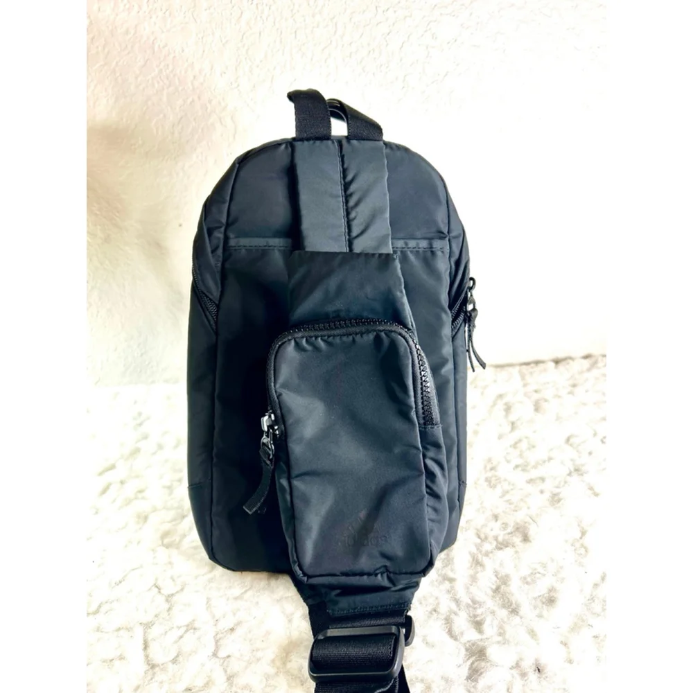 Adidas Essentials 2 Unisex Black Sling Crossbody Bag